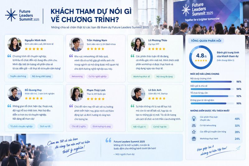 checklist tổ chức sự kiện doanh nghiệp thu thập feedback