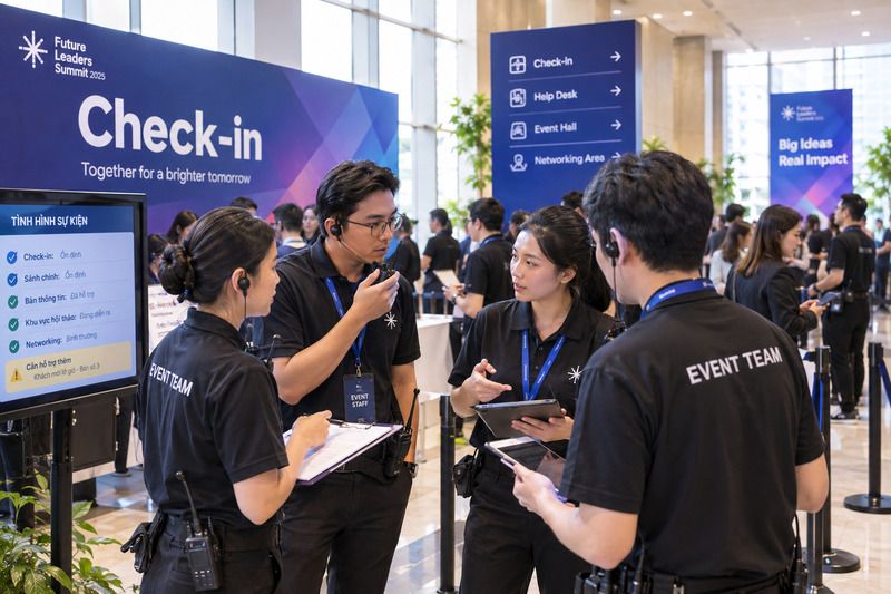 quy trình tổ chức sự kiện doanh nghiệp quản lý khách mời