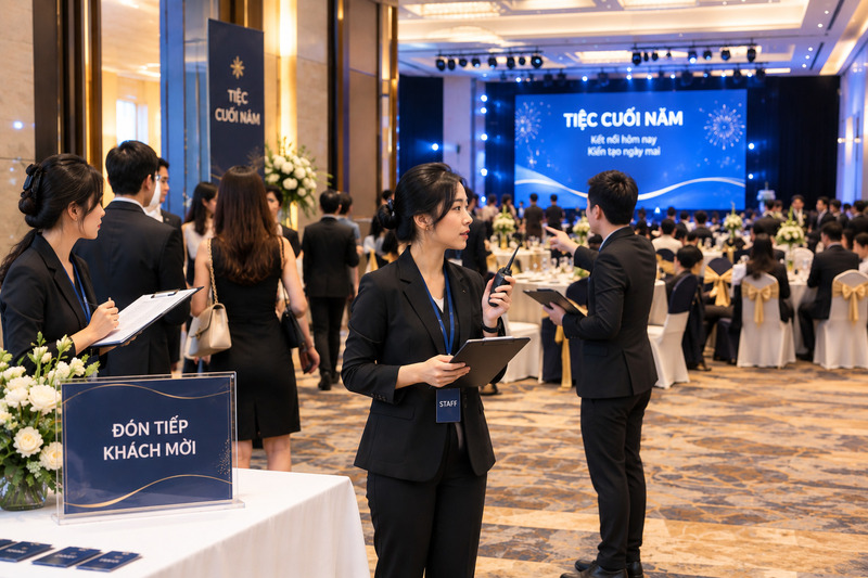Điều phối chi phí tổ chức Year End Party onsite