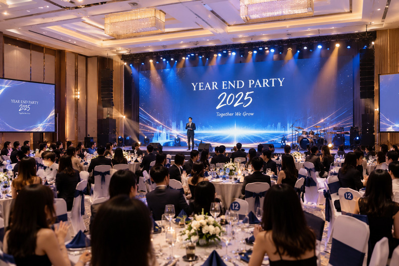 Chi phí tổ chức Year End Party cho đoàn 200 khách